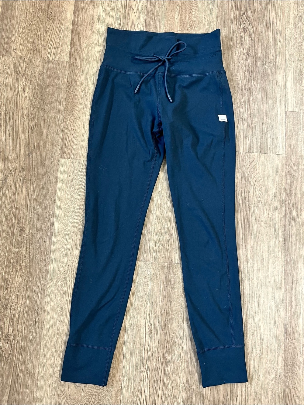 Viori Navy Drawstring Active Leggings for Women